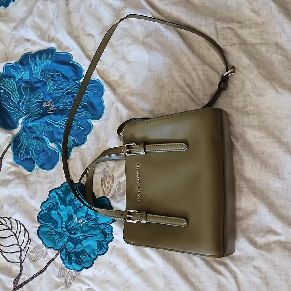 Marc Jacobs Little Big Shot Top Handle Satchel in Medium Green